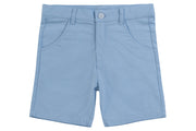 Polished Cotton Shorts Ss26 - Light Blue