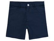 Polished Cotton Shorts Ss26 - Navy