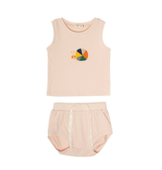 Lynn Bib Tank Set - Pink