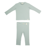 Mila Long Rib Set - Sage