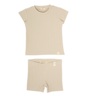 Mila Short Rib Set - Taupe