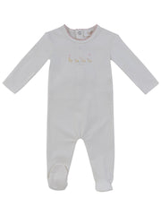 Mini Royals Cotton Footie - Pink