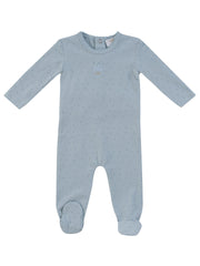 Little Crown Footie - Blue
