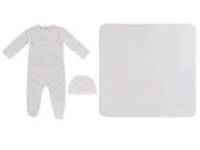 Teddy Au Pane Footie 3pc Set - Pink