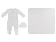 Teddy Au Pane Footie 3pc Set - Stone