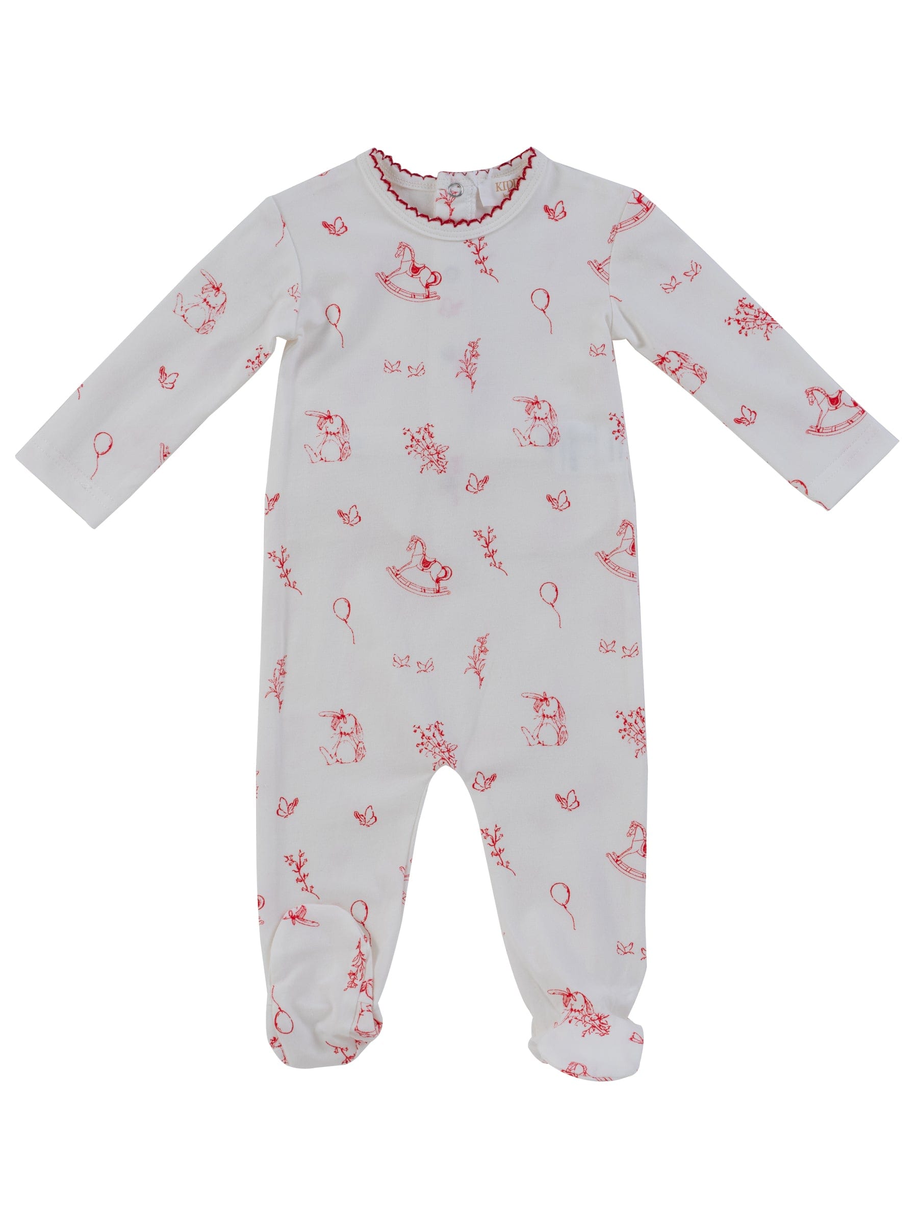 Toile Footie - Red