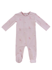 Baby Blocks Footie - Pink