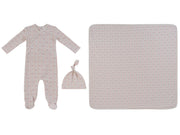 Cerise Footie 3pc Set - Pink