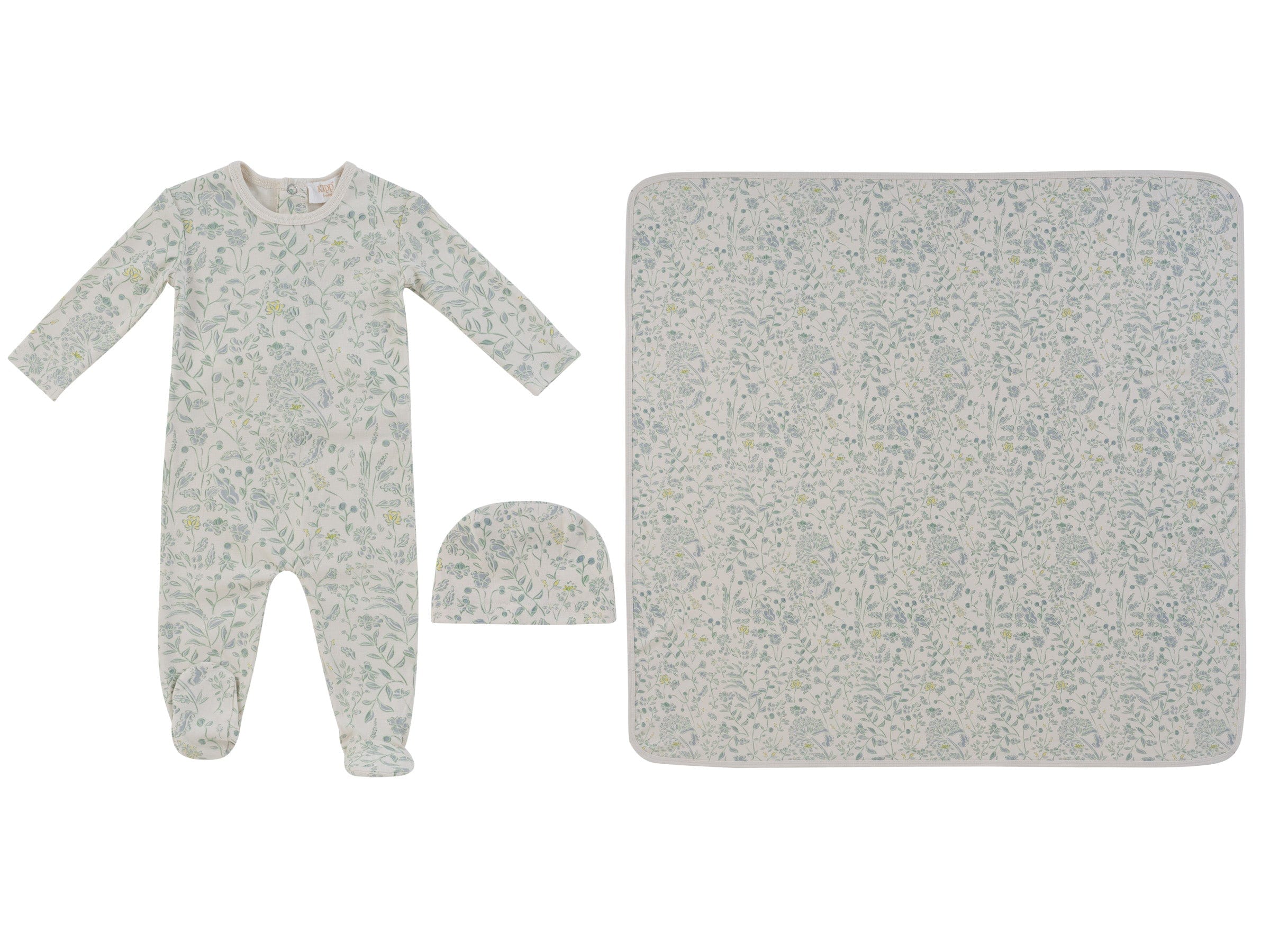 Sprout Footie 3pc Set - Blue