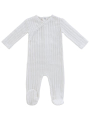 Cable Wrap Footie - White