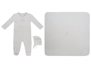 Petit Pois Footie 3pc Set - Light Blue