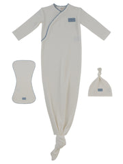 Enfant Knotted Gown Set - Blue