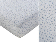 Petit Pois Fitted Bassinet Sheet - Blue