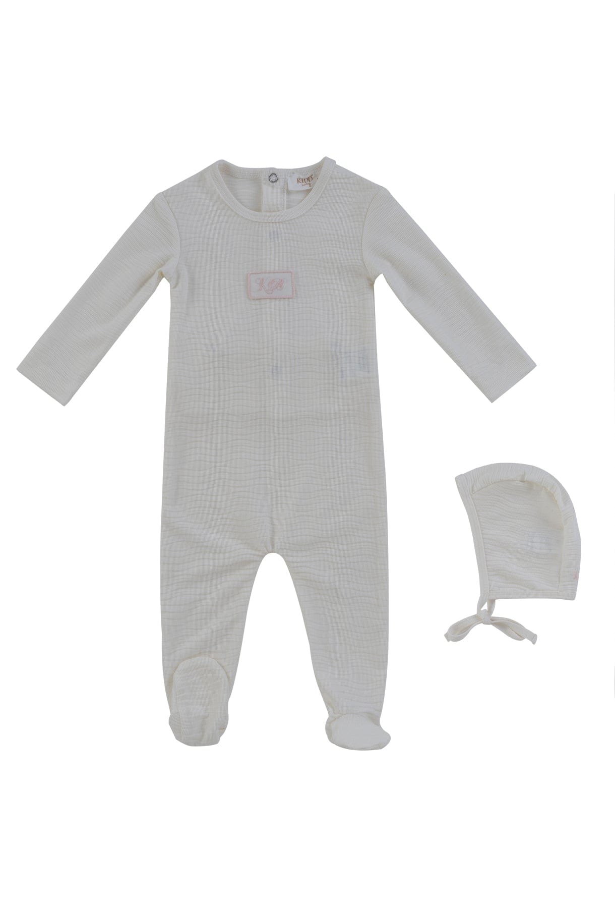 Kb Patch Footie + Hat - Pink