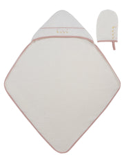 Mini Royals Towel + Mitt Set - Pink