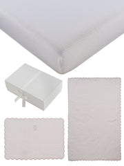 Teddy Au Pane 4pc Mini Crib Set - Pink