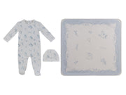 Toile Footie 3pc Set - Blue