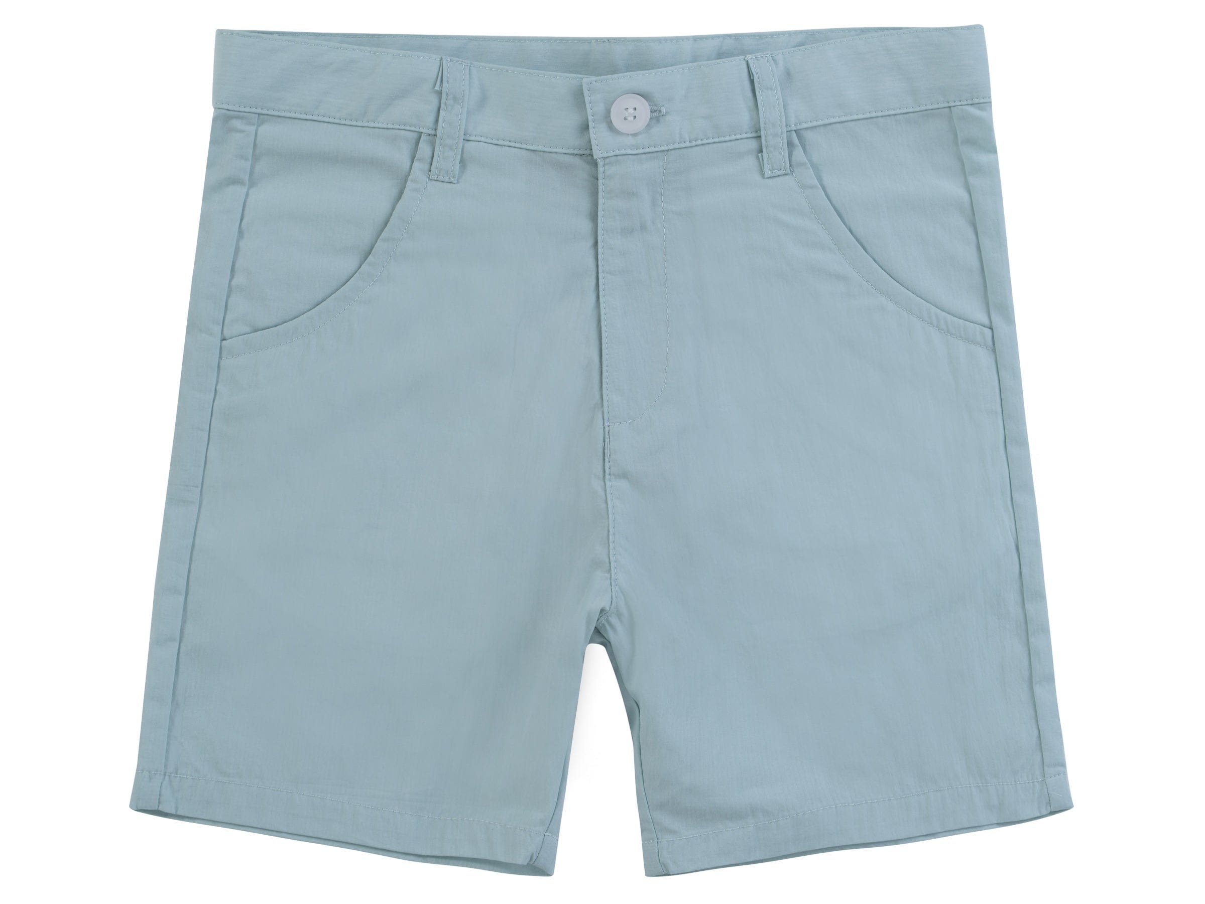 Polished Cotton Shorts Ss26 - Vintage Green