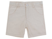Polished Cotton Shorts Ss26 - Natural
