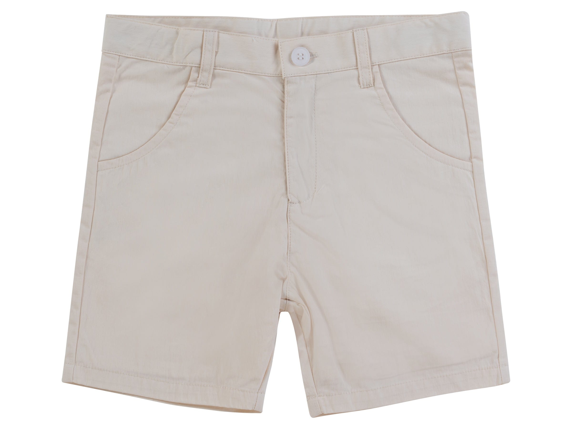 Polished Cotton Shorts Ss26 - Natural