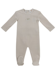 Carrera Pinstripe Footie - Stone