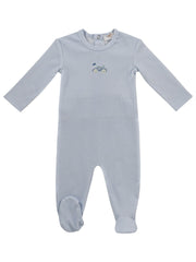 Carrera Pinstripe Footie - Blue