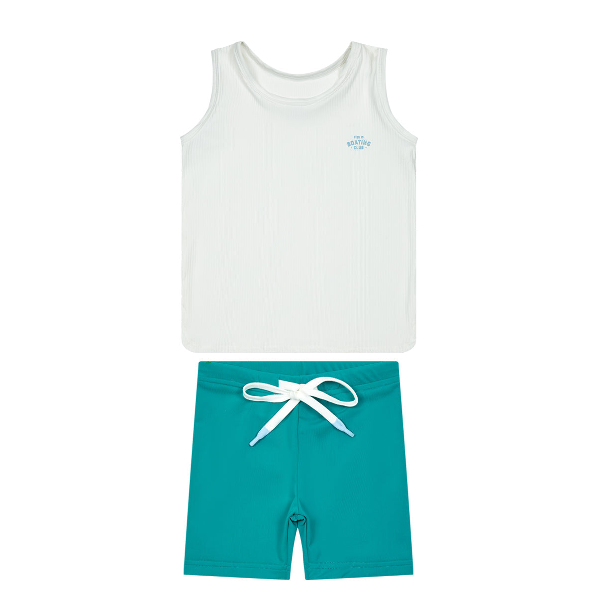 Pier 13 Boy Swim Tank Set - Green