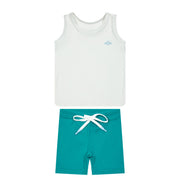 Pier 13 Boy Swim Tank Set - Green
