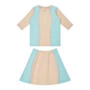 Colorblock Swim Set - Coral