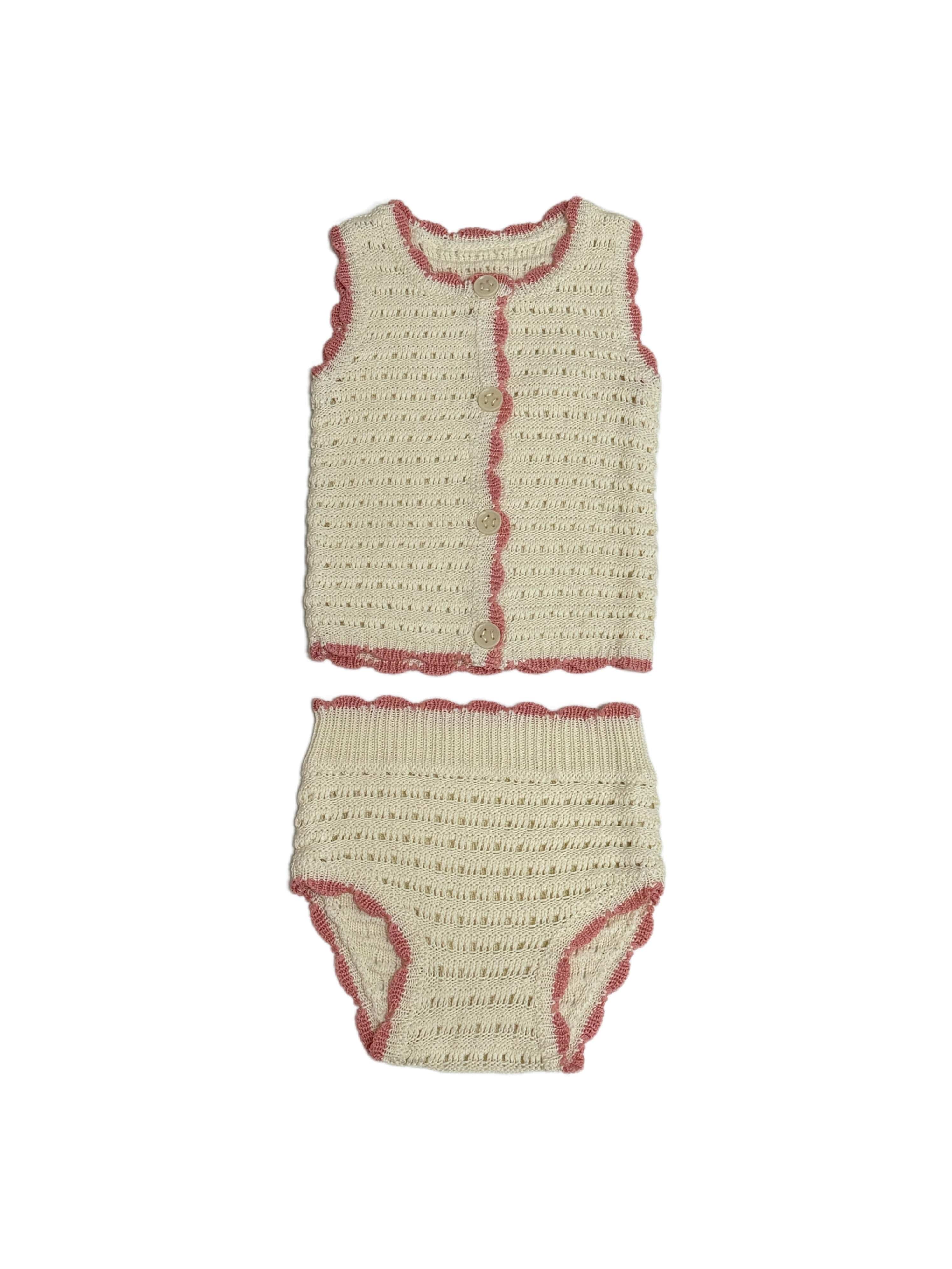 Chunky Knit Set - Pink