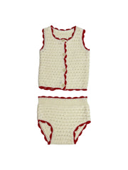 Chunky Knit Set - Red