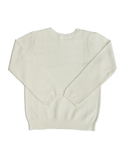 Todd Knit Long Sleeve Sweater - White