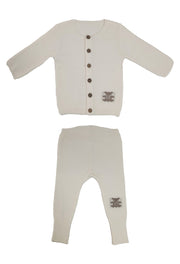 Teddy Knit Set - White