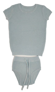 Evan Knit Set - Blue