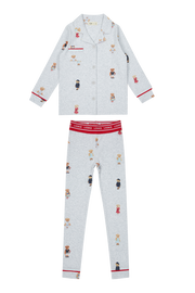 Crew Bear Grandpa Set - Grey/red