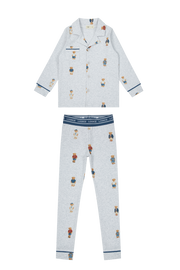 Crew Bear Grandpa Set - Grey/blue