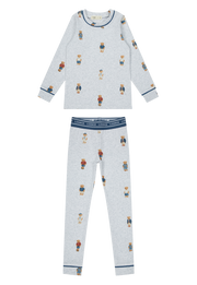 Teddy Crewneck Set - Grey/blue