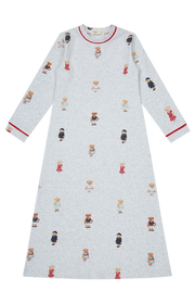 Teddy Nightgown - Grey/red