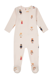 Crew Bear Footie - Light Pink