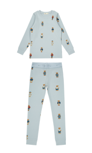 Teddy Crewneck Set - Light Blue