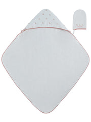 Petits Amis Towel & Mitt Set - Red