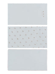 Petits Amis Burp Cloth Set Of 3 - Pink