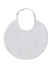 Petit Ours Pattern Bib - Blue