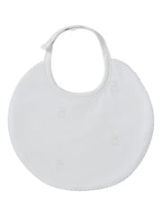 Petit Ours Pattern Bib - Stone