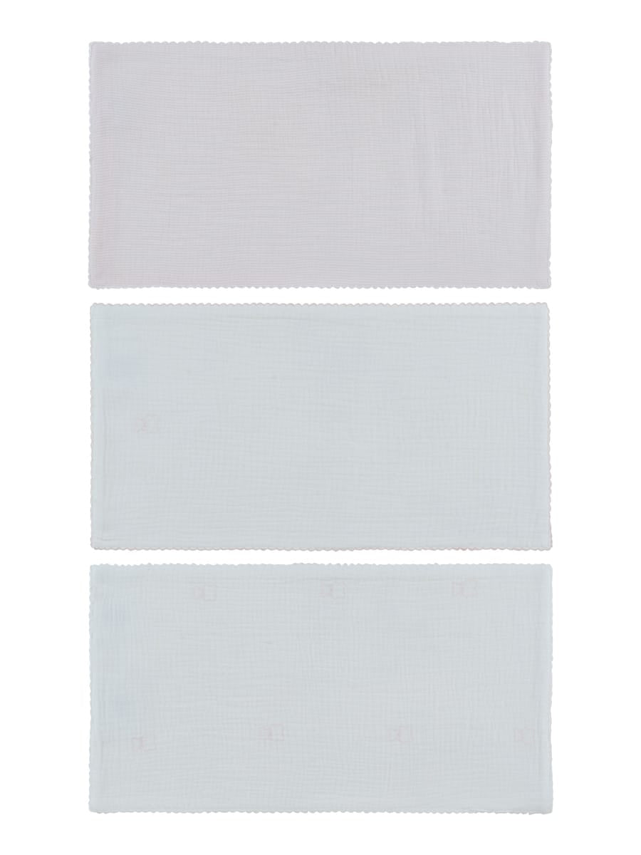 Petit Ours Burp Cloth Set Of 3 - Pink