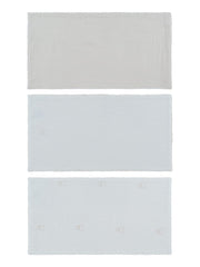 Petit Ours Burp Cloth Set Of 3 - Stone