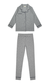 Polka Dot Lounge Set - Blue