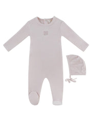 Kb Logo Footie & Hat Set - Pink