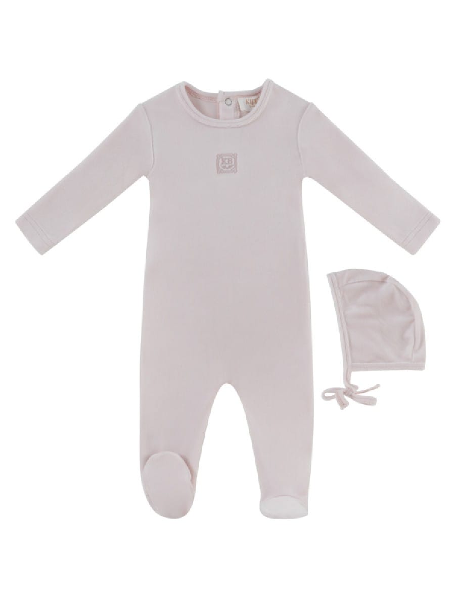 Kb Logo Footie & Hat Set - Pink