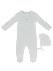 Kb Logo Footie & Hat Set - White